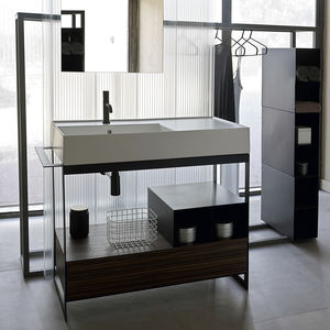console pour lavabo en métal