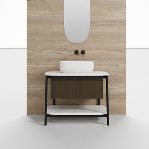 console pour lavabo en métal