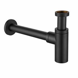 siphon de lavabo en métal 1