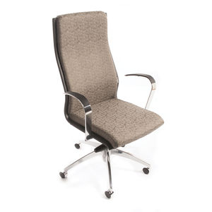 fauteuil de bureau contemporain / en tissu / en chrome / en polyuréthane
