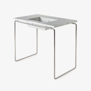console pour lavabo en acier inoxydable