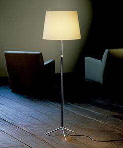 lampe sur pied / contemporaine / en métal / en tissu