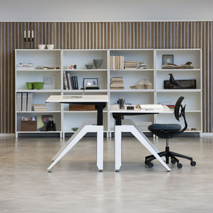bureau pour open space / en bois / contemporain / professionnel