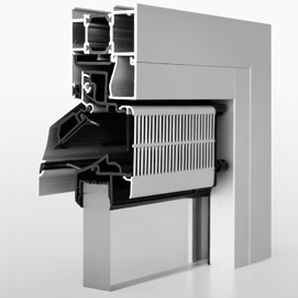 aérateur de fenêtre acoustique / autoréglable / à coupure thermique