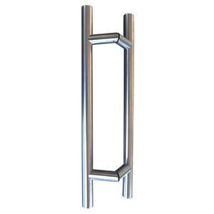 poignée de tirage pour porte en verre / pour porte de douche / en acier inoxydable brossé / contemporaine
