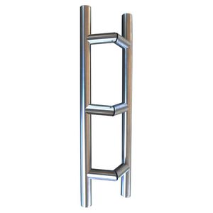 poignée de tirage pour porte en verre / pour porte de douche / en acier inoxydable brossé / contemporaine