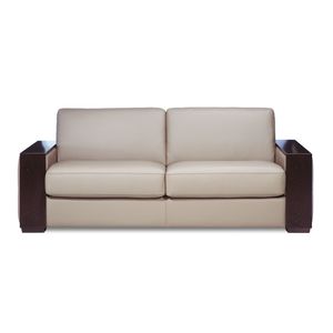 canapé lit / contemporain / en tissu / en cuir