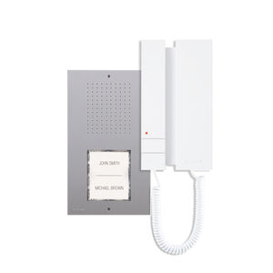 interphone audio blanc