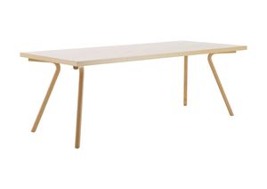 table contemporaine / en chêne / en frêne / en stratifié