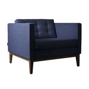 fauteuil contemporain / en tissu / luge / à coussins