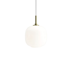suspension / contemporaine / en laiton / en verre soufflé