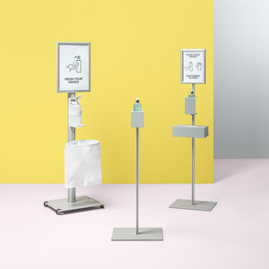 distributeur de gel désinfectant sur pied 1