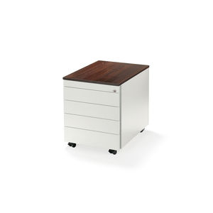 caisson de bureau en bois / en mélaminé / à 3 tiroirs / à 2 tiroirs