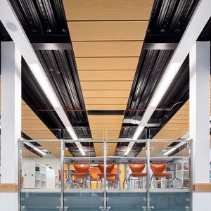 faux-plafond en métal / en panneaux / acoustique / décoratif