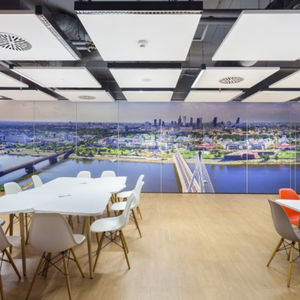 faux-plafond en laine minérale / en dalles / acoustique / 100% recyclable