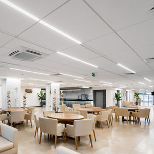 faux-plafond en laine minérale / en panneaux / acoustique / 100% recyclable