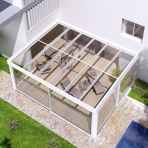véranda autoportée / en aluminium / en verre