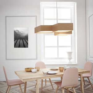 suspension / contemporaine / en métal / contreplaqué