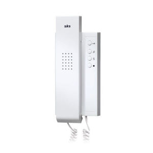 interphone audio blanc