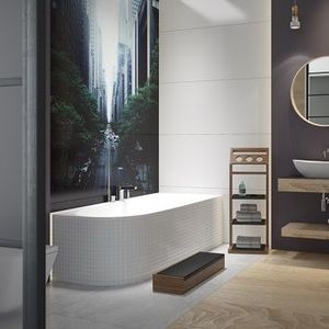 baignoire d'angle