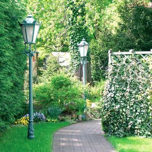 lampadaire de jardin / classique / en métal / à LED