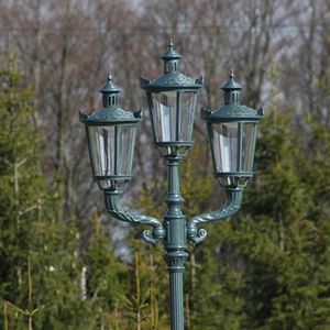 lampadaire de jardin / classique / en métal / à LED