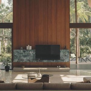 ensemble TV mural contemporain 1