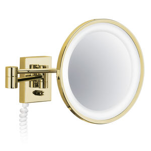 miroir de salle de bain mural / lumineux / contemporain / rond