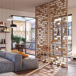 séparateur d'espace en bois