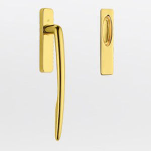 poignée pour porte coulissante / en laiton / contemporaine