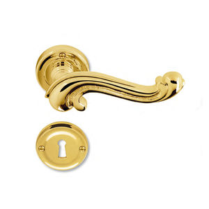 poignée pour porte / en laiton / en bronze / classique