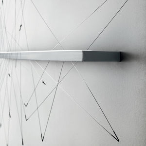 applique murale design original / en acier inoxydable / à LED / linéaire