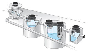 station d'épuration de eau de pluie