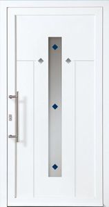 porte d'entrée / battante / en stratifié