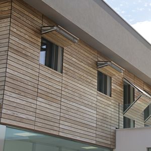 bardage en lames / en bois / en HPL / lisse