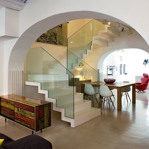 escalier demi-tournant