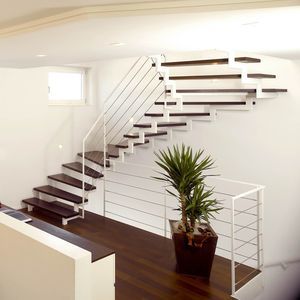 escalier demi-tournant