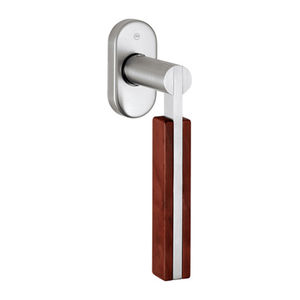 poignée pour fenêtre / en inox / en bois / contemporaine