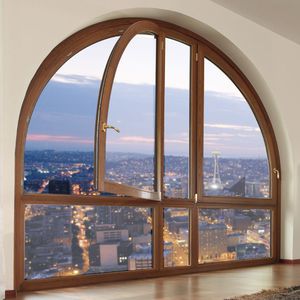 fenêtre fixe / battante / en aluminium / en bois