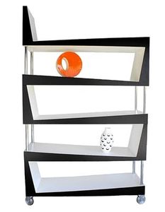 étagère design original / en bois laqué / en chêne
