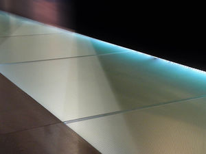 panneau en verre flotté