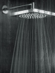 panneau en verre flotté / texturé / pour douche / gravé à l'acide