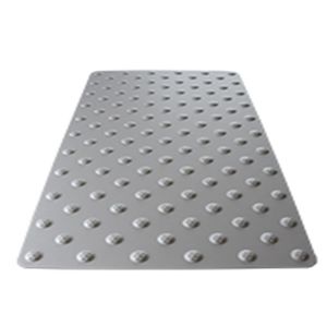 dalle podotactile en aluminium anodisé