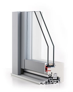 fenêtre basculante / en bois / en aluminium / à double vitrage