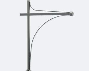 console pour lampadaire urbain acier 1