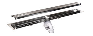 caniveau de douche en acier inoxydable poli 1