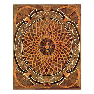 médaillon de parquet en bois massif 1