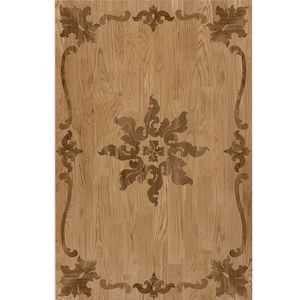 médaillon de parquet en bois massif 1