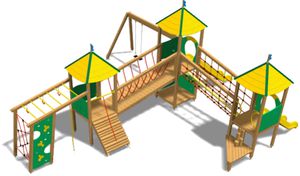 structure de jeu pour aire de jeux 1