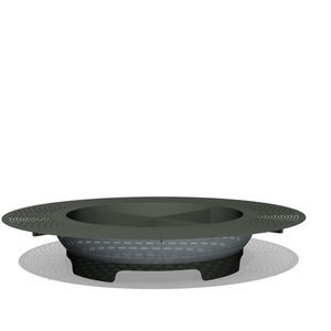 jardinière en acier inoxydable